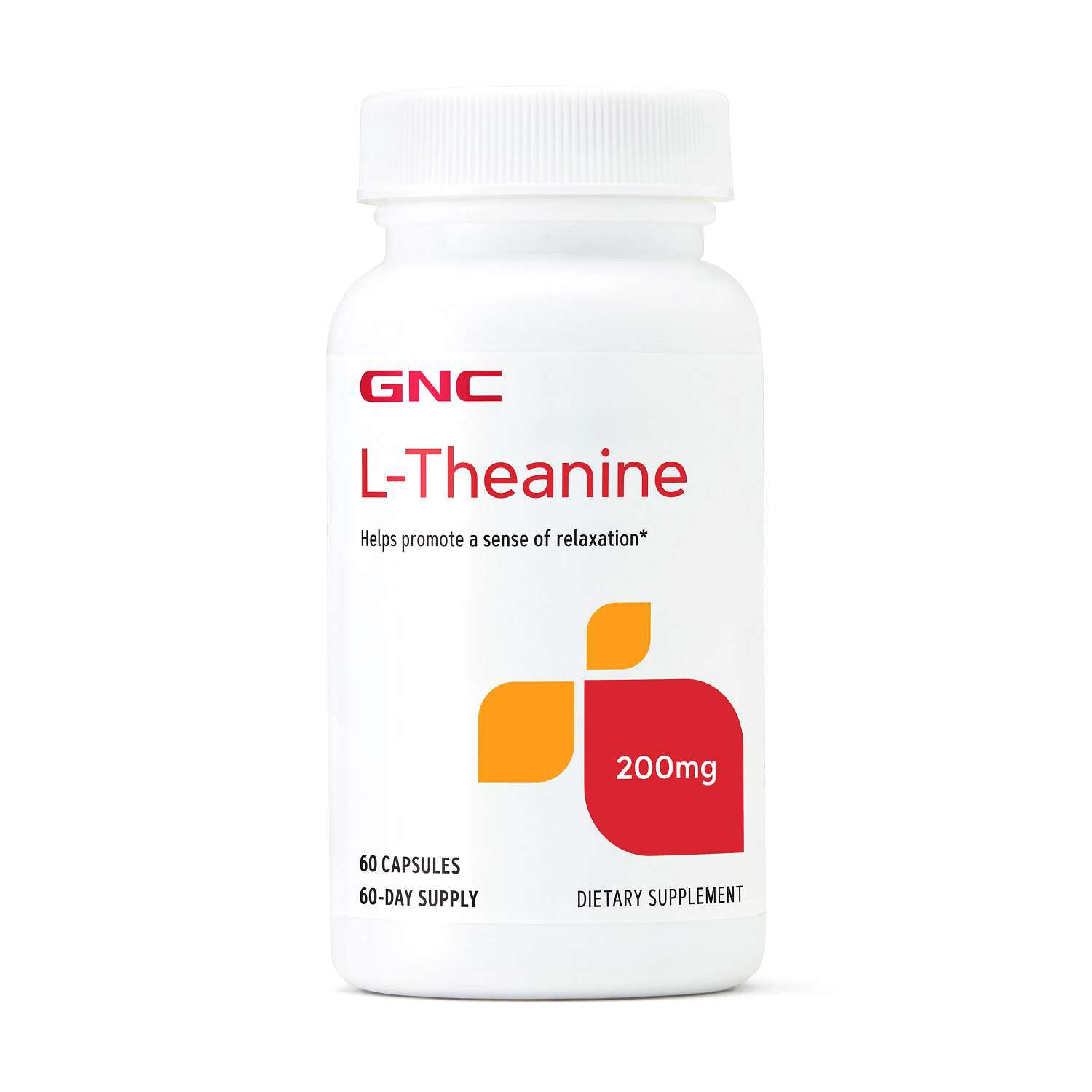 L-Theanine 200mg - 60 Capsules (60 Servings) | GNC